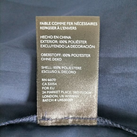 Silence + Noise Womens Navy Blue Straight & Pencil Skirt Drawstring Size M - Picture 7 of 7